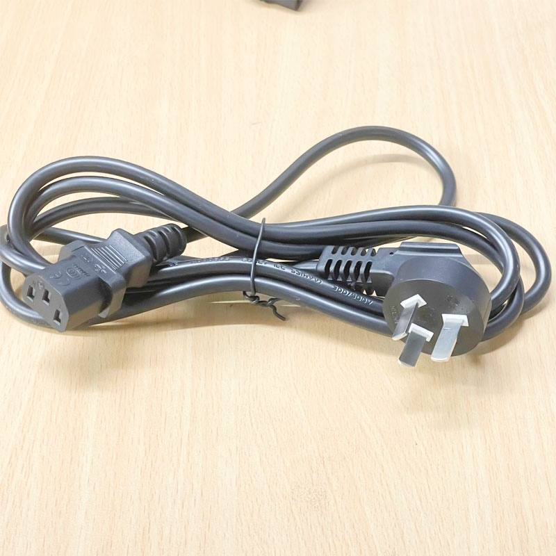 Dây Nguồn PSB-10A ST3 Australia & China Chuẩn 3 Chân Chéo Tam Giác AC Power Cord GB2099 to C13 10A 250V 3X0.75mm² Dài 2M