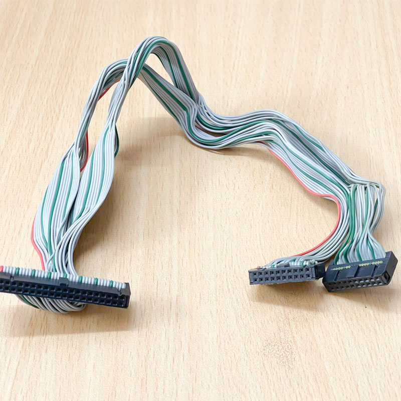 Cáp Bẹ Nhiều Màu Rainbow IDC 40 Pin 2.54mm to Y Splitter 2 IDC 20 Pin Rainbow Length 25Cm