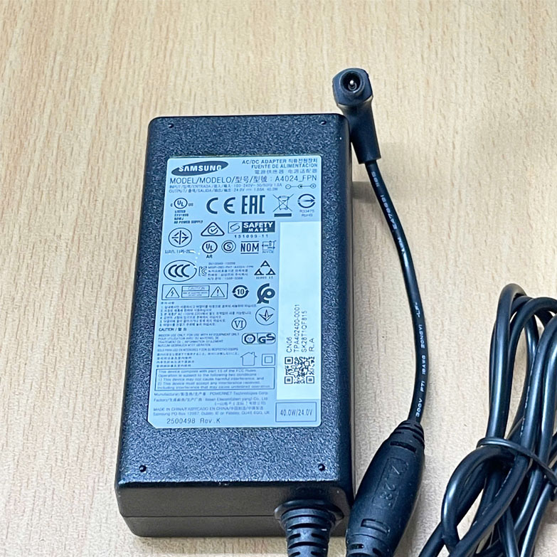 Chuyển nguồn Adapter SAMSUNG 24V 1.66A 40W DC Size 6.5mm x 4.4mm for  for Samsung Soundbar