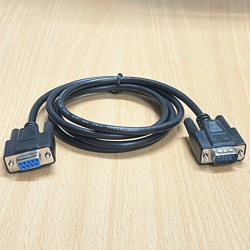Cáp Máy In Công Nghiệp Giao Tiếp UART Serial Port RS-232C Interface Connection DB9 Female to DB9 Male Serial Black Length 1.5M With Computer