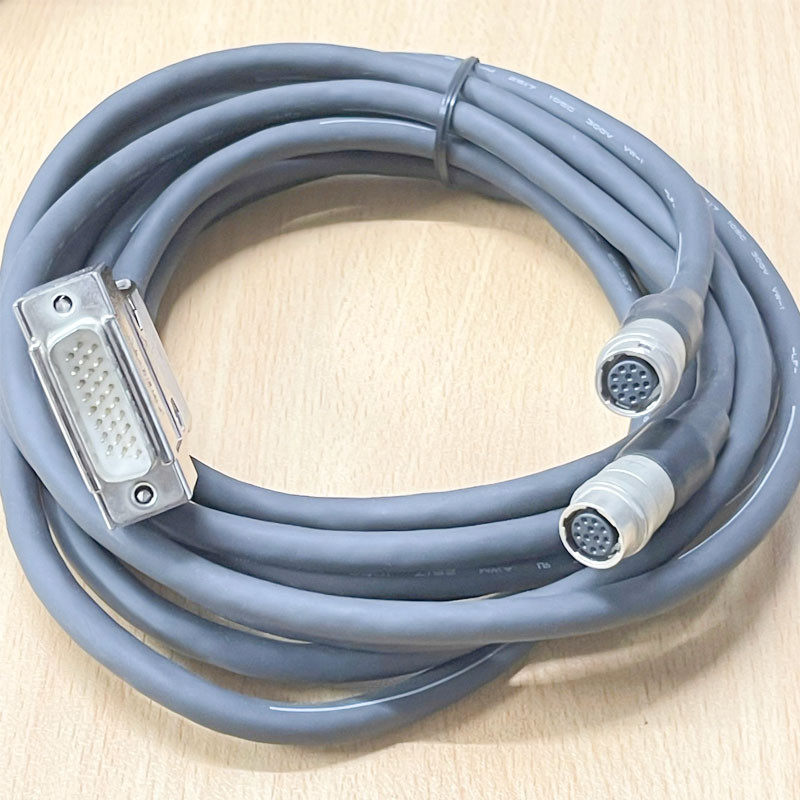 Cáp Kết Nối D-Sub  DB26 Male To 2 Port Hirose HR10-10J-12S(73) Cable Dài 2M For Camera Industrial