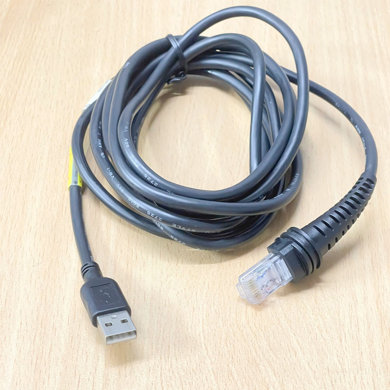 Cáp Máy Quét Mã Vạch KEYENCE HR-100 Series HR-1C3UN USB to RJ50 10P10C Dài 3M Communication Cable For HR-100 Series USB Shielded
