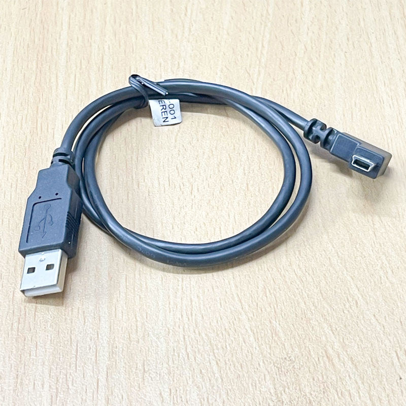Cáp kết nối K20305-001 43/21 DEREN USB 2.0 Type A to Mini B USB Chữ L 90 Độ Vuông Sang Góc Trái Dài 0.6M Cable  Mini USB Male 90 Degree Left Angled to USB 2.0 A Male