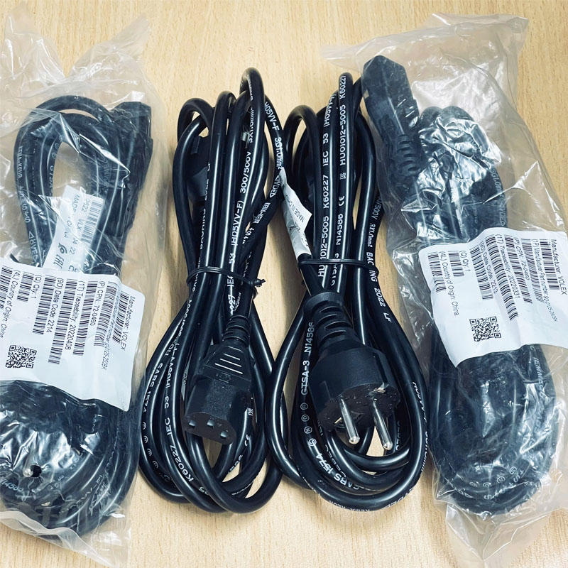Dây Nguồn 2 Chân Tròn Cisco 72-0460 Volex M2511 V1625 AC Power Cord Europe Plug Schuko CEE 7/7 to IEC320 C13 10A 250V 3x1.0mm² Length 2.5M