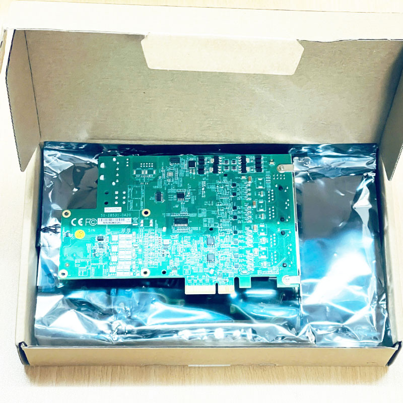 Card Mạng ADLINK PCIe-GIE74P MA093NBE5J PoE64 Video Capture Card PCI Express x4 4 Port For Basler industrial cameras