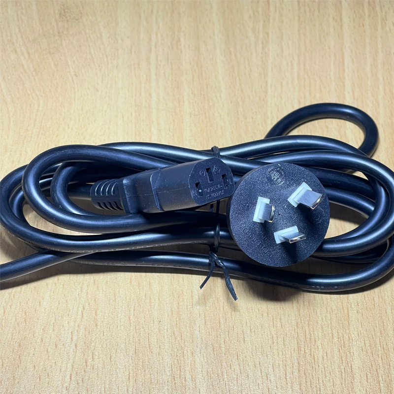 Dây nguồn CHAO HUI CH-1802 CH-211 Australia & China Chuẩn 3 Chân Chéo Tam Giác AC Power Cord GB2099 to C13 10A 250V 3x0.75mm² Dài 1.8m