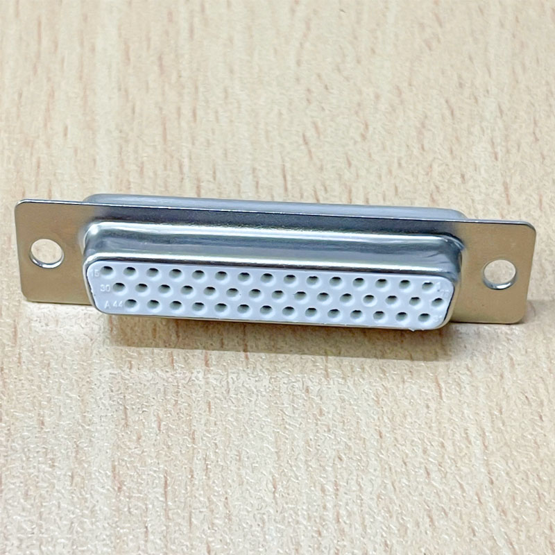 Rắc Hàn D-Sub 44 Pin DB44 Female Plug Solder Type Straight Adapter Connector 3 Rows