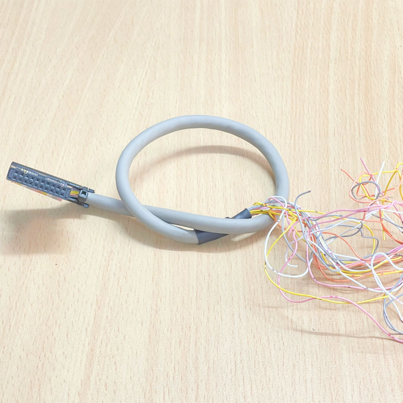 Cáp I/O SAMWON ACT IOLINK C20H0-10PU-4 Dài 0.5M IDC 20 Pin Pitch 2.54mm to 20 Core Open Cable IOLINK E341401 VW-1 10P X 28AWG SAMWON ACT
