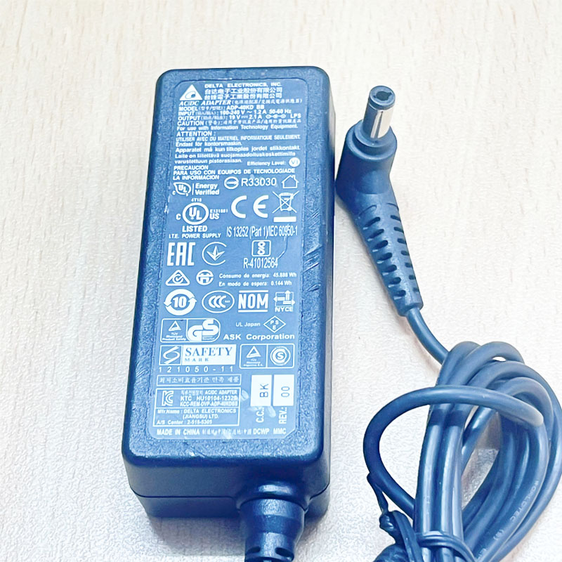 Adapter 19V 2.1A 40W Delta Electronics ADP-40KD Connector Size 5.5mm x 2.5mm For Monitor HP 23ES 23-inch LED IPS