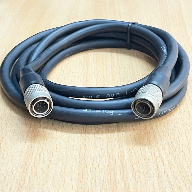 Cáp HR10A-10P-10P(73) Cable Hirose HR10 HR10A-10P-10P(73) Male to Male Plug Socket Industrial Electrical Power Connector Length 2M