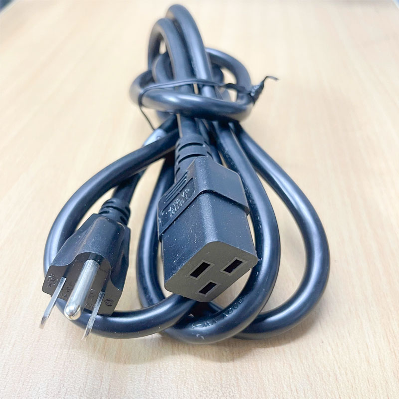 Dây nguồn NEMA 5-15P To C19 LIAN DUNG LT-549 E121791 15A 125V 3x2.08mm Power Cord Dài 2M