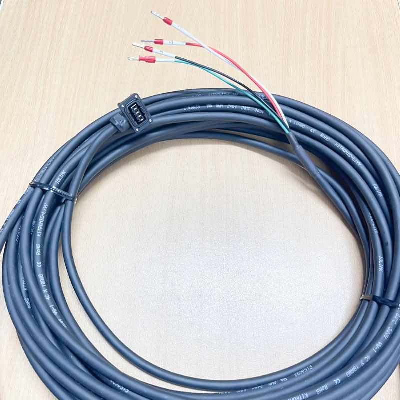 Cáp Nguồn SWM-PWS1CBL15M-A1-L Dài 15M For Mitsubishi Servo Motor Encoder Cable HF-KE, HF-KN, HF-KP, HF-MP, HG-KN, HG-KR, HG-MR