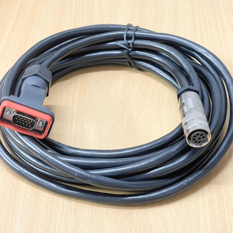 Cáp điều khiển AISG 8 Pin DIN Male to HD 15 DB15 VGA Male Dài 5M Communication Cable 052522000095 AISG-DW-100 1P4C (TCCAM)