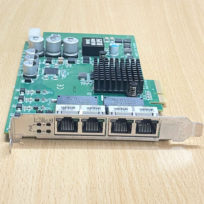 Card Mạng Máy Chủ Intel I350 Chip PCIE 1672E/1674E A119A3167211-01 X4 RJ45 Quad 4 Port Industrial Network Card PoE Vision Frame Grabber NICs Gigabit Ethernet Lan 1000Mbps