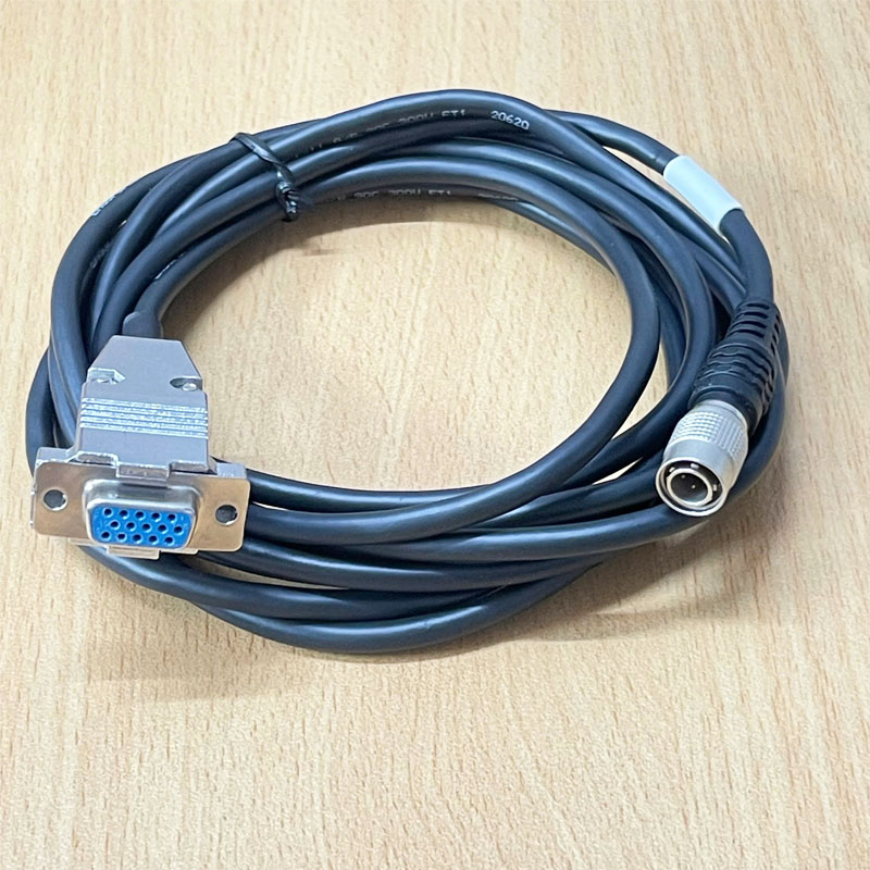 Cáp Connector Hirose HR10A-7P-4P(73) 4 Pin NT-4P-3V Male to HD DB15 VGA Female Dài 3M