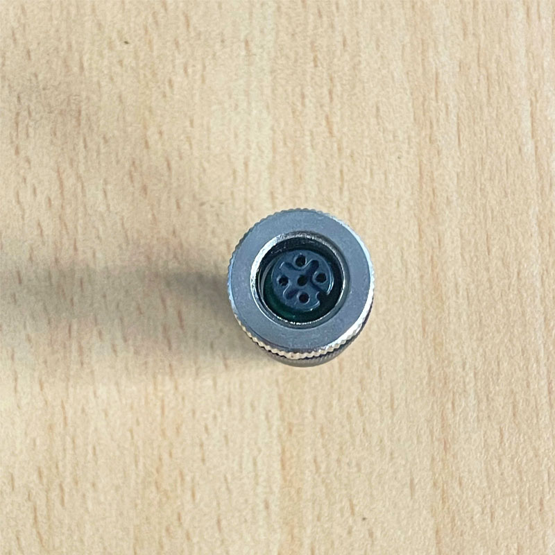 Đầu Nối Cảm Biến Circular Connectors M12 Female Straight Plug 4 Pin Female A Code Screw Contacts