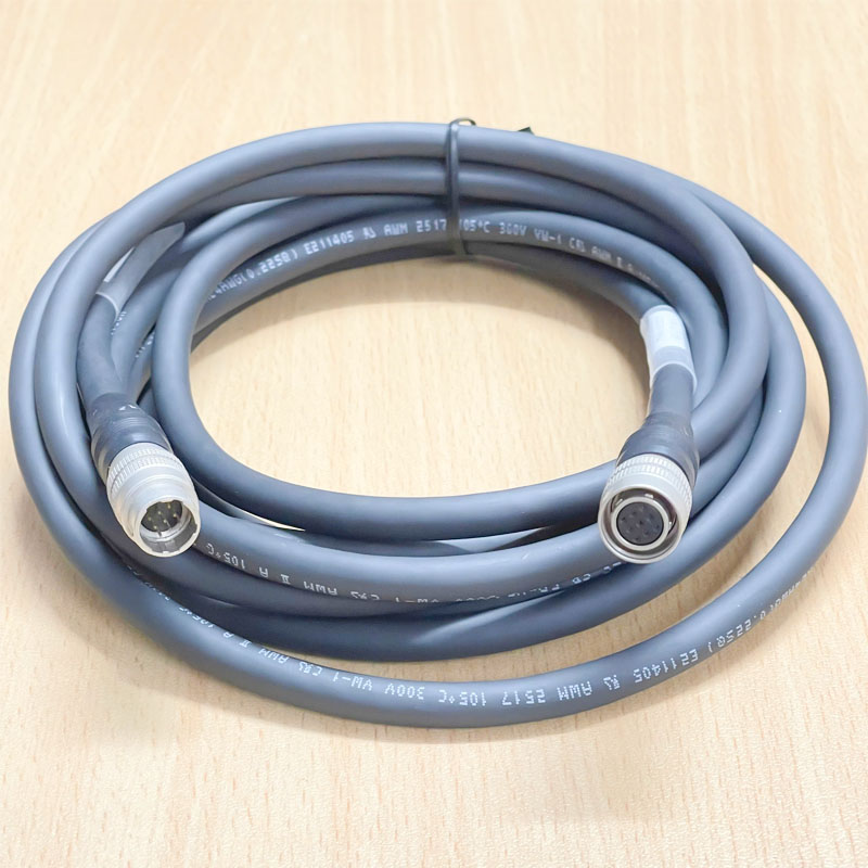 Cáp Connector Hirose 9 Pin Female to Male Dài 3.7M For Barcode Reader Scanner, Industrial Camera.
