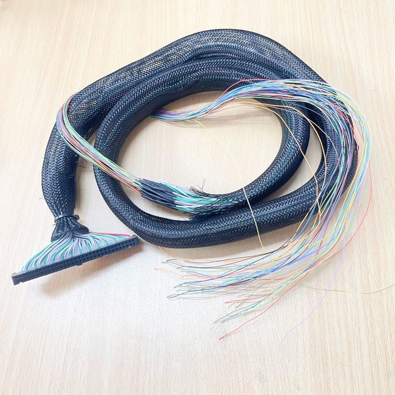 Cáp Điều Khiển 64 Pin IDC 2.54mm Pitch Rainbow Wire Flat Ribbon Cable Harnesses for Controller
