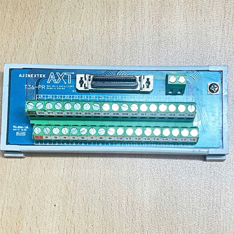 Cầu Đấu Original AJINEXTEK AXT T36-PR REV B1.1 SCSI Terminal Board Connector MDR 36 Pin Female 1.27mm Pitch PCB Interface Terminal Block in Korea