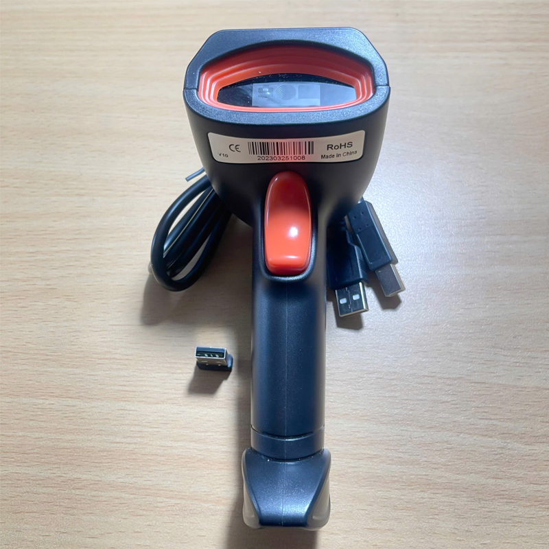 Máy quét mã vạch không dây 2D 1D + Bluetooth