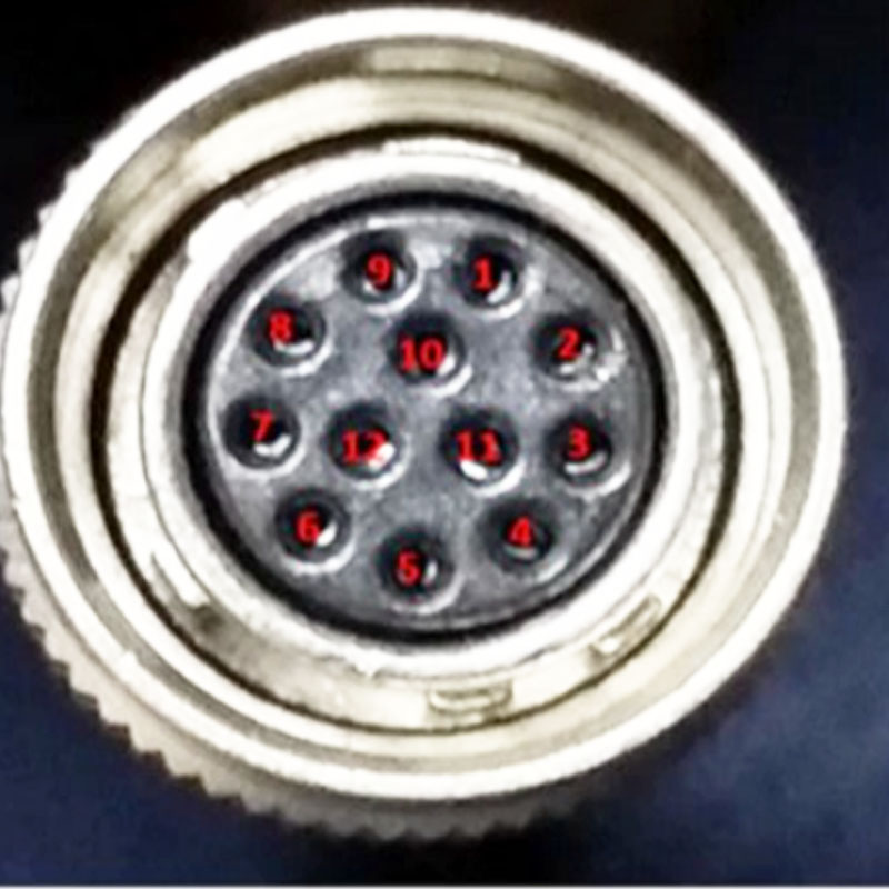 Cáp MV-ACP-H12P-Open-HF-3M Dài 3M Cable Hirose 12 Pin Female HR10A-10P-12S(73) to 12 Core Open Shield Flying Lead