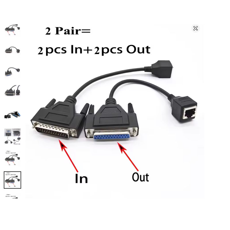 Cáp Chuyển Pangolin Quickshow and Ishow Laser Software Connection Cable Adapter RJ45 Female to DB25 Converter ILDA Cable Dài 25Cm