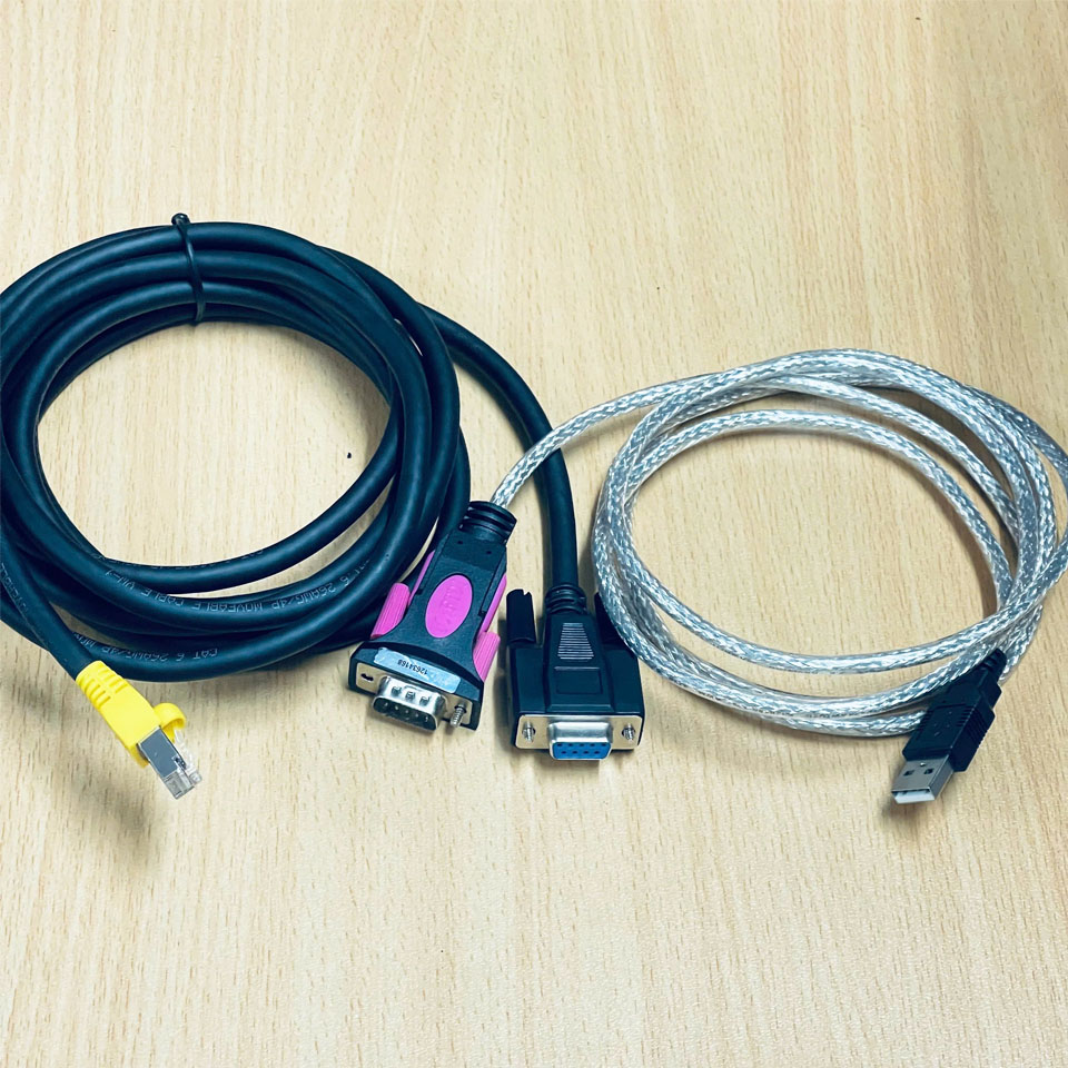 Bộ Cáp Kết Nối USB-S6-L-T00-3.0 Dài 3M Cable USB to Com FTDI Chip USB to Serial Adapter + RJ45 to DB9 Female For Inovance IS620P 600P SV660N SV630P Series Servo CN3 Port Download Data with Computer Cable