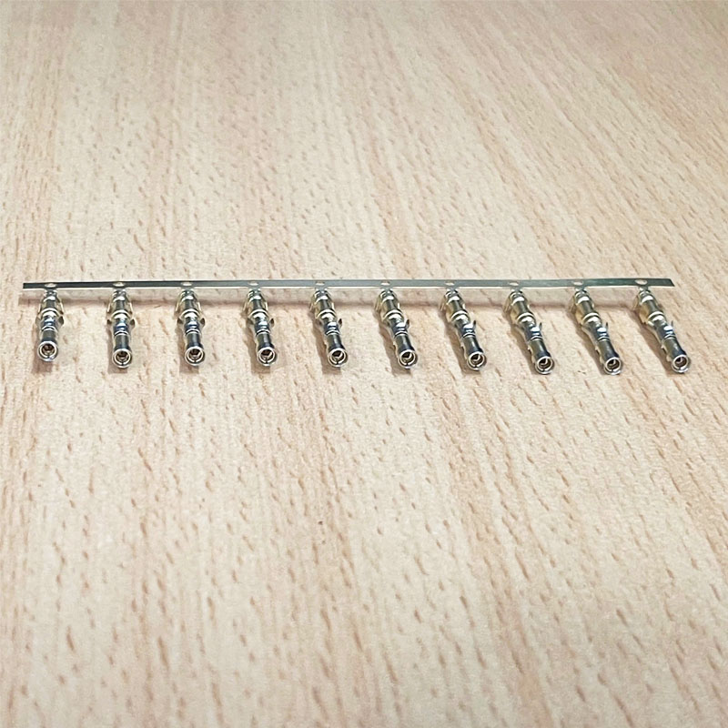 Chân Pin Kết Nối 3-66104-0 Female Terminal Socket Contact 24 – 20 AWG 2 – 6 mm² Wire Locking Spring Contact Retention Discrete Wire Crimp Brass For Smema Connector 206043-1