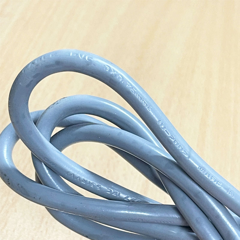Dây Nguồn Máy Tính 2 Chân Tròn to C13 AC Power Cord 10A 250V 3X0.75mm 18AWG Grey Length 1.5M