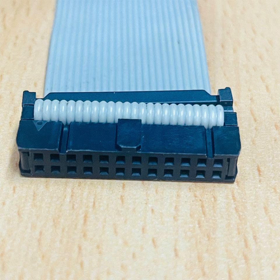 Cáp IDC 24-Pin 2 Row 2x12 Pitch 2.54mm Cái- Cái Ngược Hướng Dài 20Cm