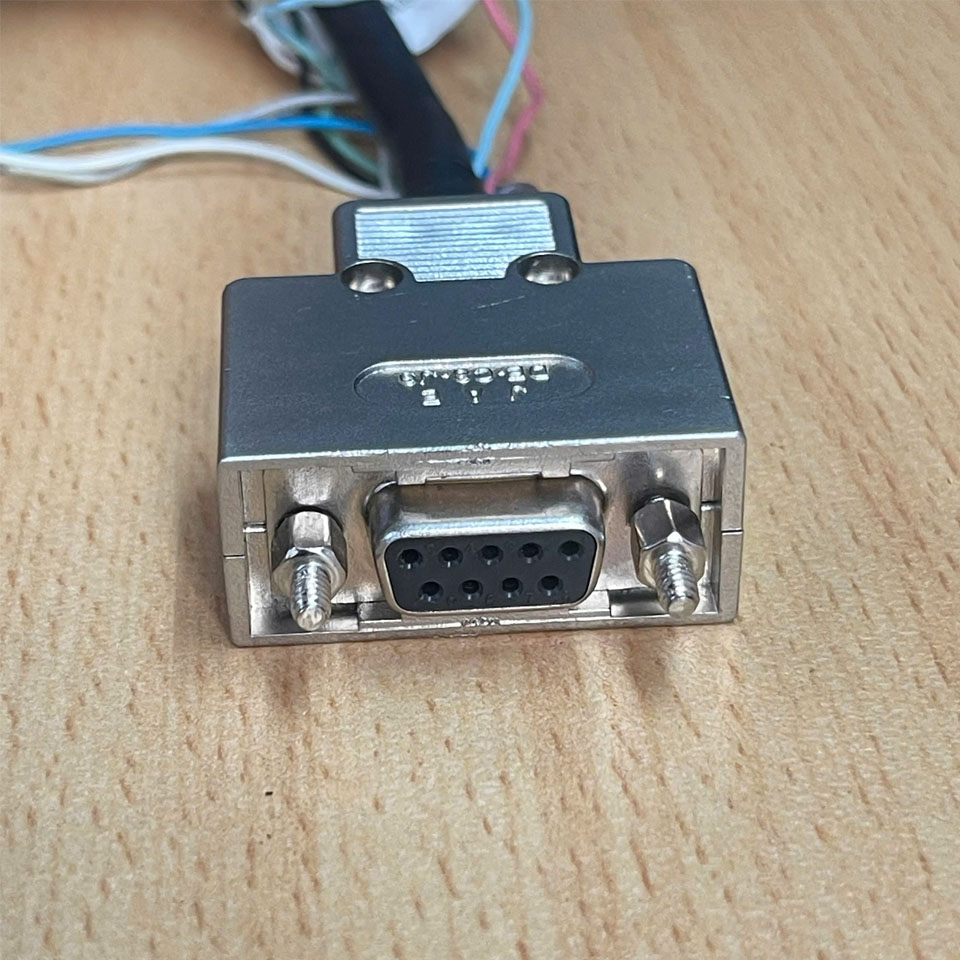 Cáp Điều Khiển KEYENCE 1603HAH003 Dài 2M Cable M12 A-Coded 12 Pin Female to RS232 DB9 Female For Keyence IV3, Cognex in -Sight Omron Microscan V430 7000 Sensor Camera Reader