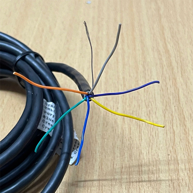 Cáp MV-ACP-H6P-Open-ST-3M Dài 3M Power/IO Cable Hirose 6 Pin Female HR10A-7P-6S(73) to 6 Core Open End For Basler Sony Hikrobot Industrial Camera Power Trigger IO Signal Cable 6 Pin Hirose