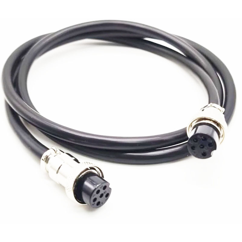 Cáp GX16 6 Pin Cable Double Female Head Aviation Cordset, GX16 6 Pin Panel Mount Circular Metal Aviation Connector Adapter Female to Female Length 1M