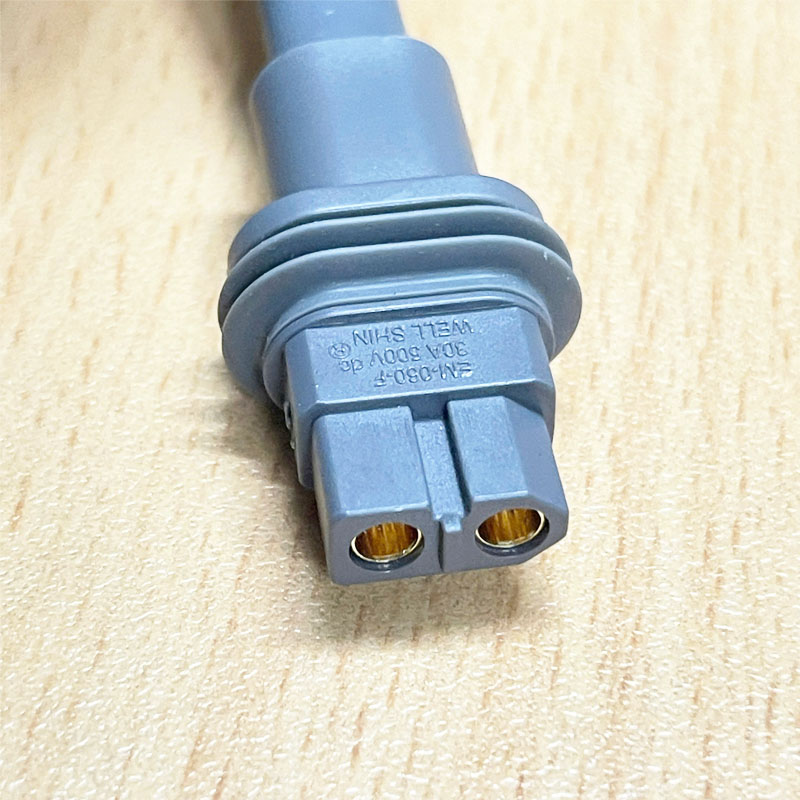 Dây Cáp Nguồn WELL SHIN EM-060-F 30A 500V DC Connector Female to Female Length 1M For Lithium Batteries Industrial Battery Packs, High-Power DC Power Supply, Electric Vehicles, Electric Scooters