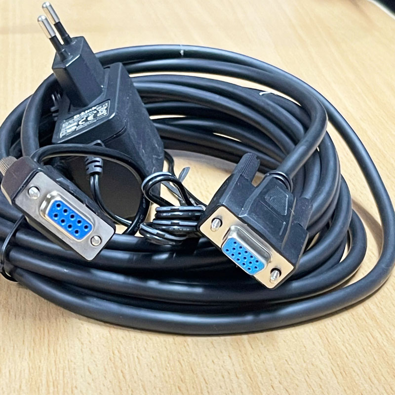 Cáp DM100-RS232-05-ADP-GA Cable Barcode Scanner Cognex Dataman RS232 Connect Witch Computer Length 5M