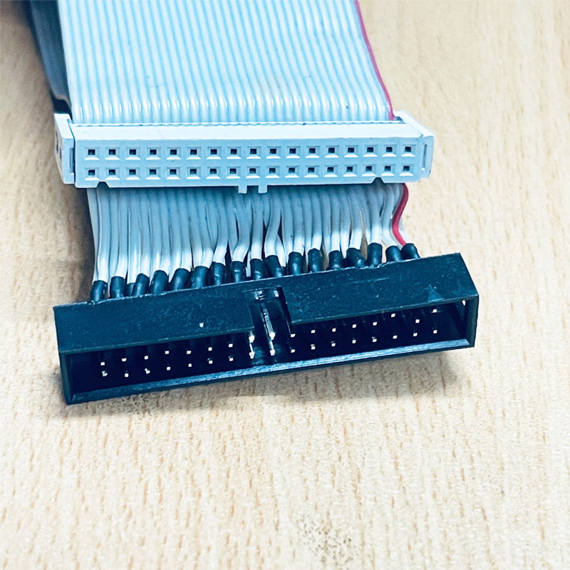 Cáp IDC 34 Pin Male to Female 2.54mm-Pitch with 2 Connectors 34-Pin IDC Floppy Drive Ribbon Extension Dài 0.5M