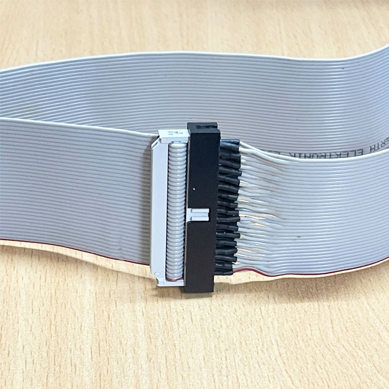 Cáp IDC 34 Pin Male to Female 2.54mm-Pitch with 2 Connectors 34-Pin IDC Floppy Drive Ribbon Extension Dài 0.5M