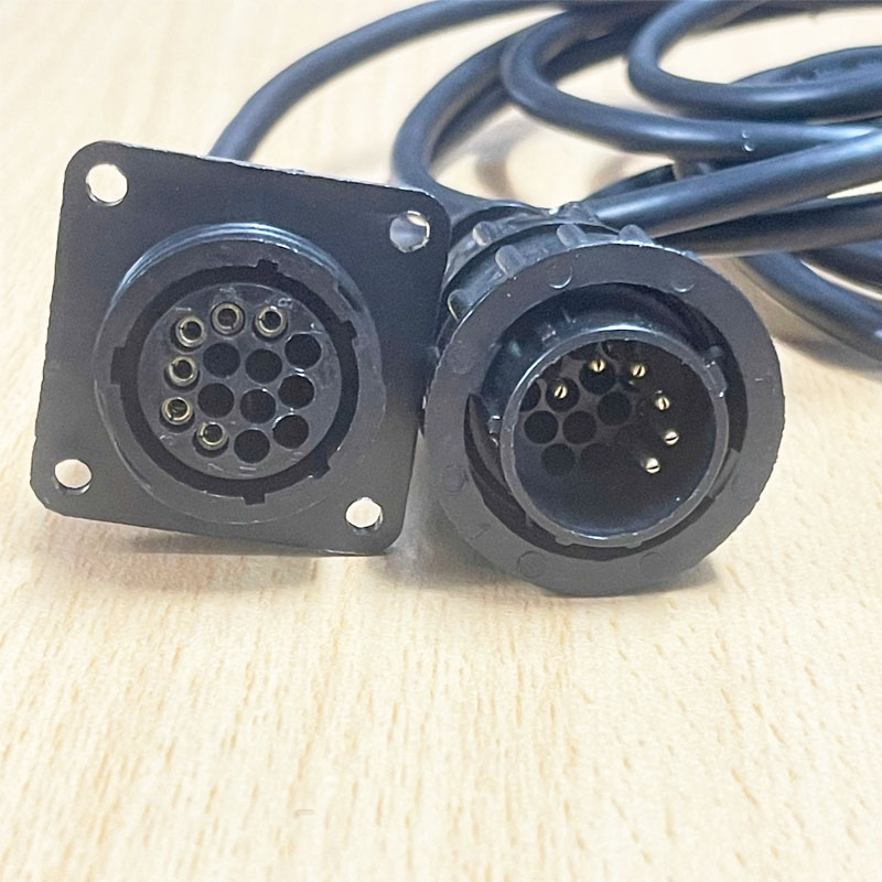 Bộ Cáp Chuyển Đổi SMEMA Connector Cable Male And Female to RJ12 6P6C Male Dongle Dài 1.8M For Băng Tải Tự Động, Máy In Kem Hàn, Máy Gắp Linh Kiện, Lò Reflow, Máy AOI,SPI.