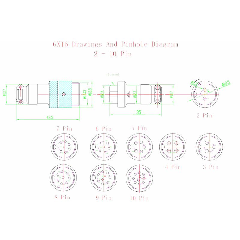 Cáp GX16 6 Pin Cable Double Female Head Aviation Cordset, GX16 6 Pin Panel Mount Circular Metal Aviation Connector Adapter Female to Female Length 1M