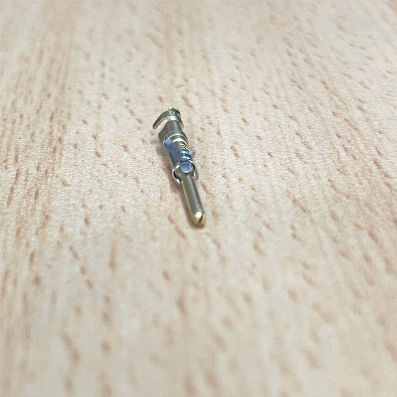 Chân pin kết nối 3-66104-0 Male Terminal Socket Contact 24 – 20 AWG 2 – 6 mm² Wire Locking Spring Contact Retention Discrete Wire Crimp Brass For Smema Connector 206044-1