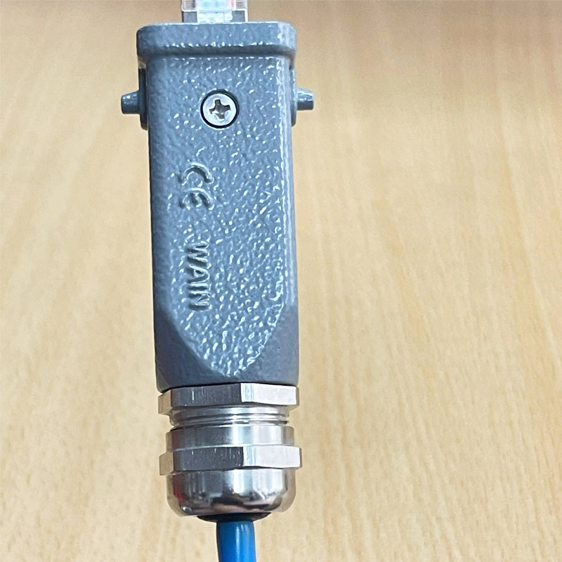 Dây Nhảy CAT5E SF/UTP Ethernet SZMW-170113-10 Dài 10M Cable Connector H3A RJ45 H3A-TE-2B-M20-RJ45 Ethernet-Switch Module Heavy Duty Connector
