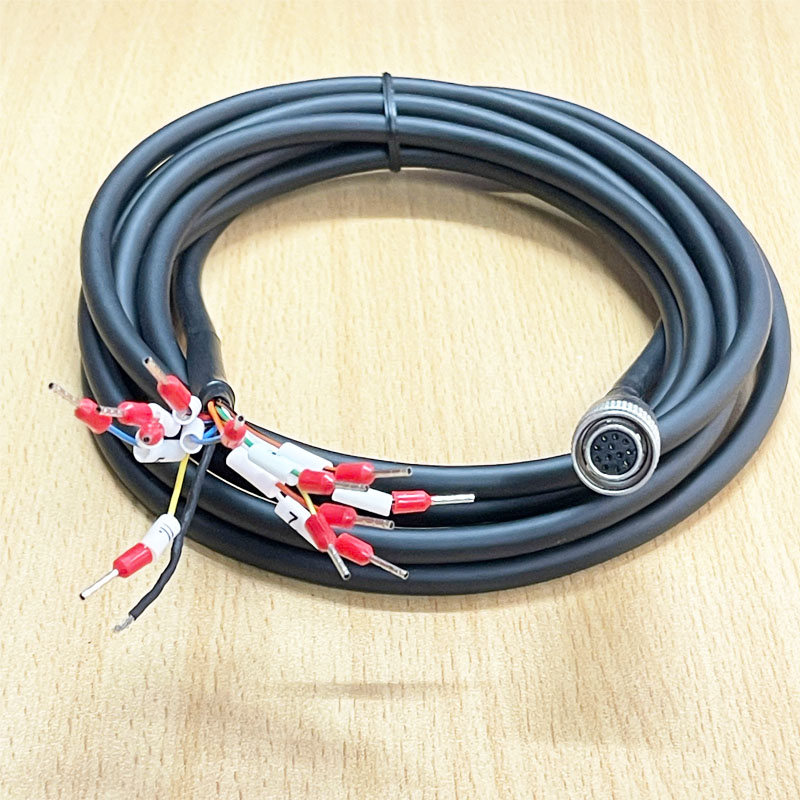 Cáp Nguồn Tín Hiệu I/O Hikrobot MV-ACP-H12P-OPEN-ST-3M Dài 3M