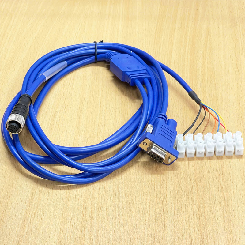 Cáp 3M 10ft PW-M120-RS232&TRIG Cables M12 A-Code 17 Female Pin Power ...