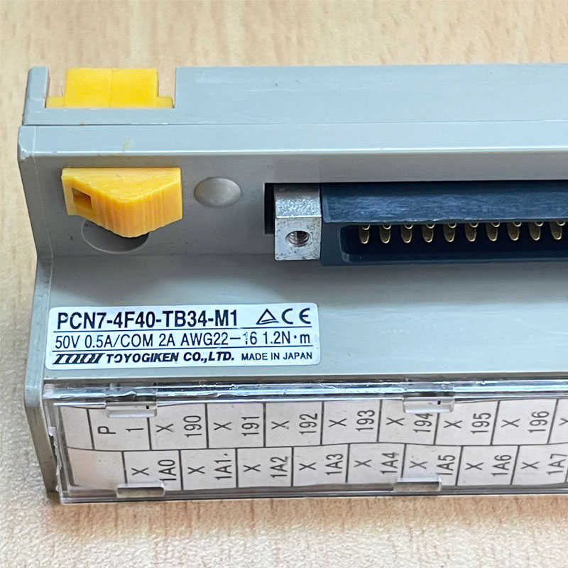 Cầu Đấu TOYOGIKEN PCN7-4F40-T34-M1 A6CON1 40 Pin Terminal Block Made in Japan Hàng Original Tháo Thiết Bị