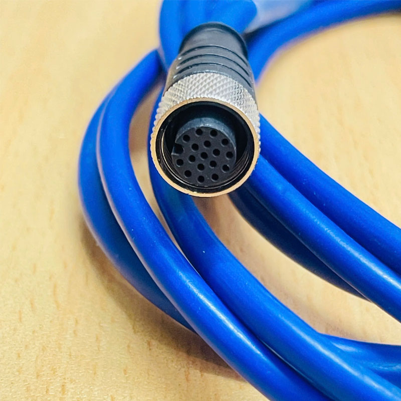 Cáp 3M 10ft PW-M120-RS232&TRIG Cables M12 A-Code 17 Female Pin Power ...