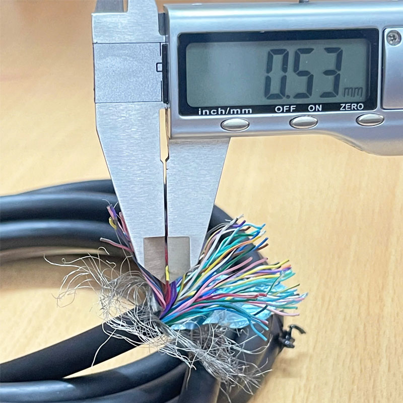 Cáp Tín Hiệu Điều Khiển 68 Core x 0.53mm² Cable E74020-C 60C VW-1 DER AN Black 0D Ø 8.6mm Dài 2.5M