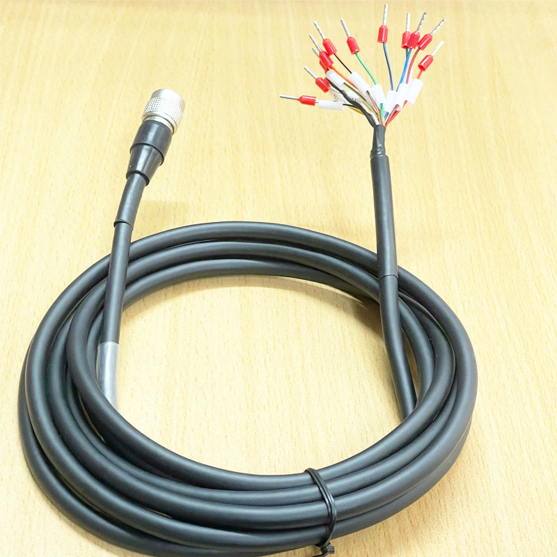 Cáp Nguồn Tín Hiệu I/O Hikrobot MV-ACP-H12P-OPEN-ST-3M Dài 3M