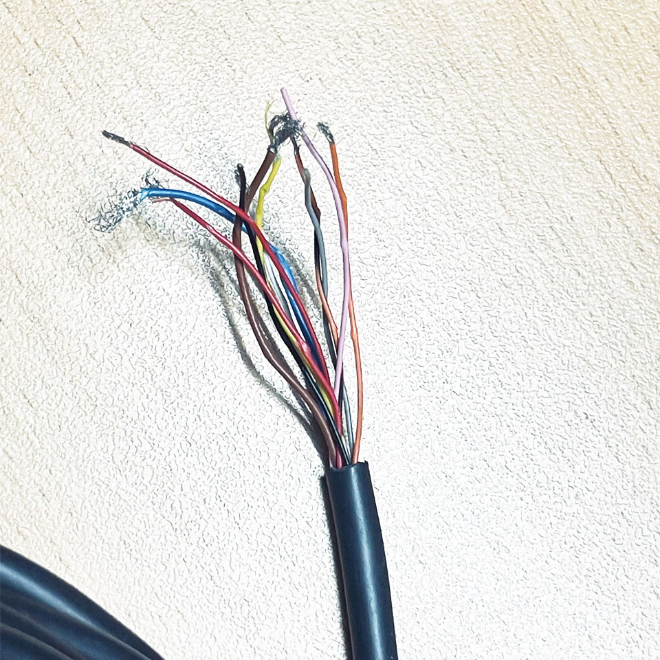 Cáp Kết Nối GL-RP5PM KEYENCE Dài 5M Cable Connector GL-R Main Unit Plug M14 12-Pins to 11 Core Open End