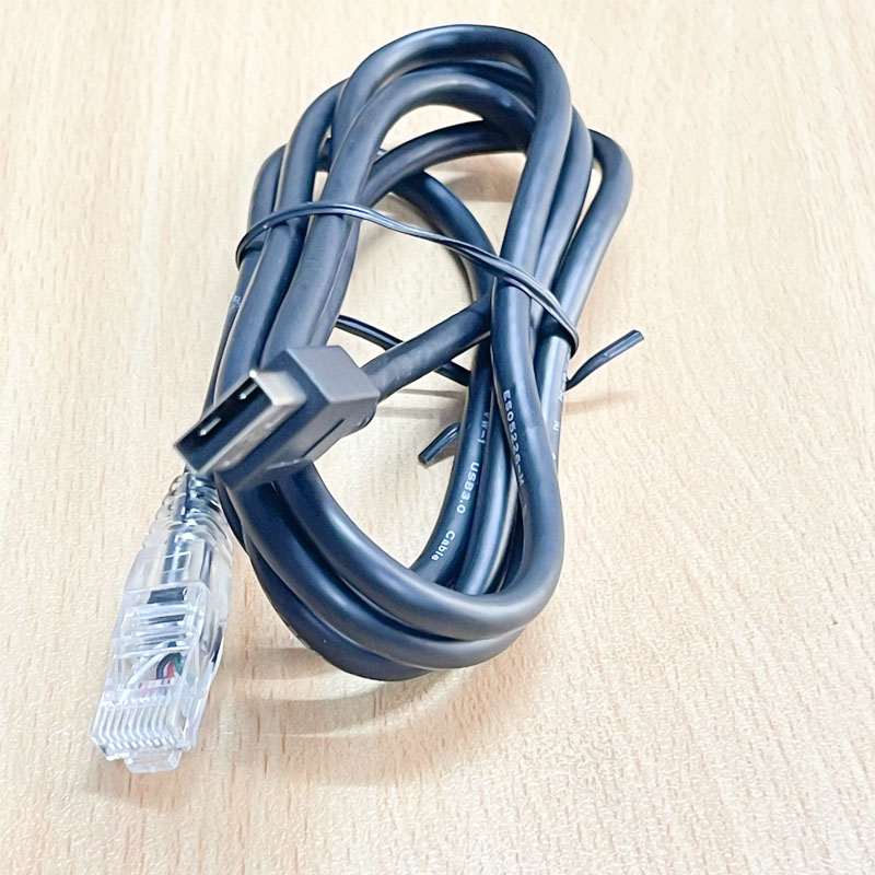 Cáp Kết Nối Máy Đọc Mã Vạch Cino Fuzzyscan F680-GSU F680GSU Barcode USB to RJ50 Dài 1.5M