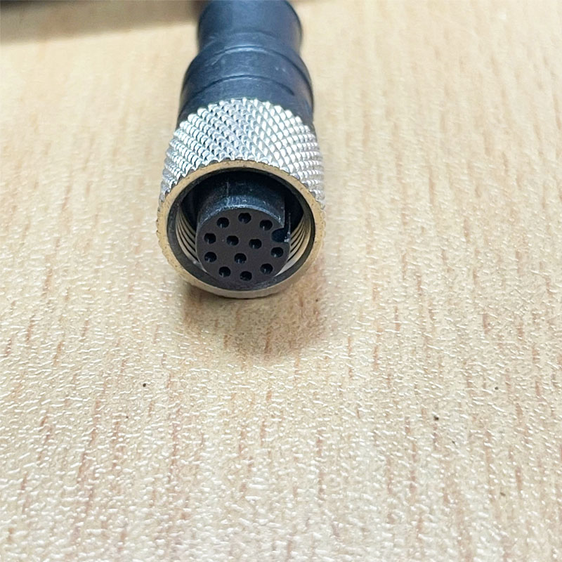 Cáp CCB-PWRIO-10 DK-G-CM-M12I/O-F12SN-10M-N Cable M12 A-Code 12 Pin Female to 12 Core Dài 10M For Power and I/O Breakout Cable Cognex industrial Camera, Industrial Sensor